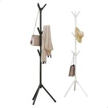 Mancebo Cabideiro de Chão Organizador para Roupas Casaco Bolsa Chapéu 9 Ganchos (Branco)