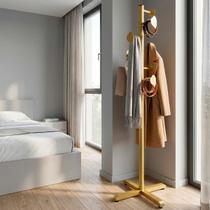 Mancebo Leaf Chão Cabideiro Casaco Bolsa Chapeu 6 Ganchos Em Aço