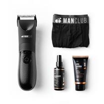 MANCLUB Kit Prepara com: O Desmatador, O Pós-Barba das Joias, O Desodorante das Joias e A Cueca Boxer - Aparador Elétrico de Pelos