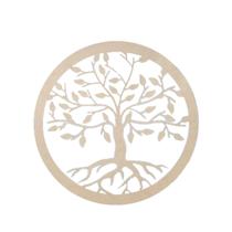 mandala 30 cm arvore raizes mdf 3mm natural