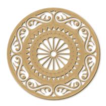 Mandala 30cm Boas Margaridas 2049mdf30