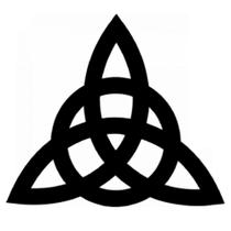 Mandala aplique simbolo Trisquel M02 com fita dupla face decoração quadro decorativo - Estilus MDFZE
