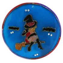 Mandala bruxa na vassoura grd 20cm (be) - un