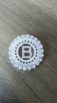Mandala c/ zirconia Letra B Mandala c/ zirconia Letra B