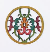 Mandala da Força - Arte em MDF Pintada à Mão