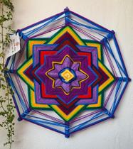 Mandala de Lã Decorativa