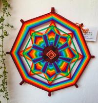 Mandala de Lã Decorativa