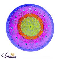 Mandala de Vidro Prosperidade 14cm - Trilunna