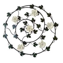 Mandala Decorativa 60cm com Rosas Vermelhas