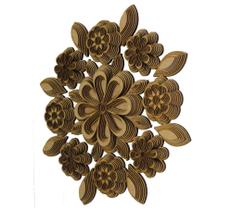 Mandala Decorativa Ambiente Sala Quarto Marrom 45X45 38113