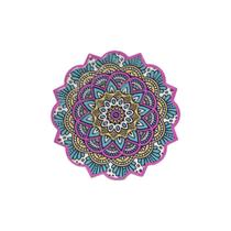 Mandala Decorativa de Ceramica Pequena Porta Copo - Cor C