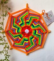 Mandala decorativa de Lã