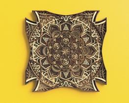 Mandala Em Camadas Alto Relevo Decoração 3d 60cm