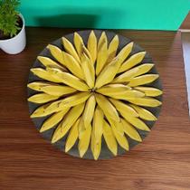 Mandala em madeira maciça, de bananas , 60 cm Mandala em madeira maciça, de bananas , 60 cm