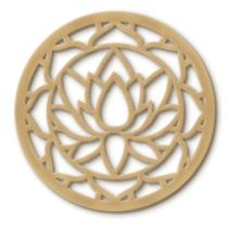 Mandala em MDF Momento Divertido Flor de Lotus 30 x 30 cm 2259