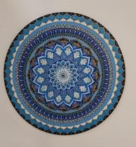 Mandala Equilibrio 90cm pintada à mão MDF 6mm Mandala Equilibrio 90cm pintada à mão MDF 6mm