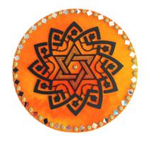 Mandala Escudo de Davi/Proteção e Superação 26cm