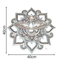 Mandala Espirito Santo Trabalhada Mdf - 40cm Diâmetro
