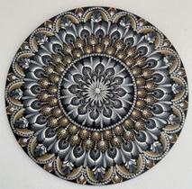 Mandala Estabilidade, Solidez e Auto controle 50cm pintada à mão MDF 6mm Mandala Estabilidade, Solidez e Auto controle 50cm pintada à mão MDF 6mm