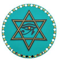 Mandala Estrela de Davi / Olho de Hórus 26cm