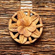 Mandala Flor De Lótus Madeira Suar 15Cm Mandala Flor De Lótus Madeira Suar 15Cm