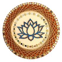 Mandala Flor de Lótus/Resiliência e Renovação 40cm - Aqui Tem Magia