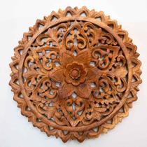 Mandala Flor Madeira Suar 30Cm Mandala Flor Madeira Suar 30Cm