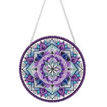 Mandala Flor Pintura Diamante Pingente Diy Arte Mosaico Casa Jardim Parede Porta Decoração Artesanal