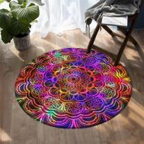 Mandala Flower Tapetes Boêmio Feminino Quarto Redondo Tapete Floo