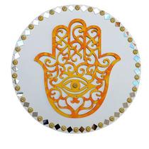 Mandala Hamsá / Mão de Fátima/Proteção e Intuição 26cm Mandala Hamsá / Mão de Fátima/Proteção e Intuição 26cm