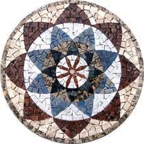 Mandala Indiana I Piso Mosaico