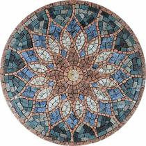 Mandala Indiana Piso Mosaico Vitral Árabe