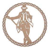 Mandala Laser Em MDF - Orixa Exu 40 cm N2 7609