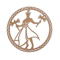 Mandala Laser Em MDF - Orixá Xango N4 20 cm 7677