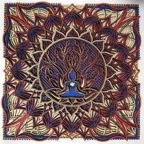 Mandala Meditação Árvore Da Vida Decoração 3d Multicamadas 29 cm - TALHARTE