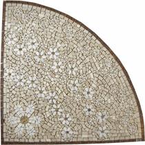 Mandala Mosaico Floral Tapete Jardim De Entrada