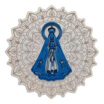 Mandala Nossa Senhora Aparecida 6mm Pintada - Laser Print