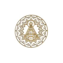 Mandala Nossa Senhora Aparecida Trabalhada Nº1 Laser - MDF Madeira