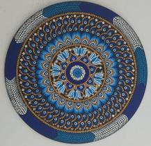 Mandala Olho Grego 65cm diâmetro pintada à mão mdf 6mm Mandala Olho Grego 65cm diâmetro pintada à mão mdf 6mm