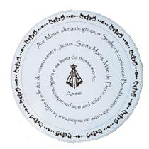 Mandala Oração Ave Maria Mdf Branco 60 Cm - Trovarelli