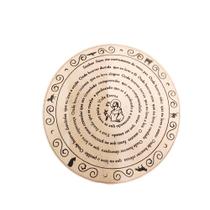 Mandala Oração De São Francisco Em Mdf 30 Cm Natural F031