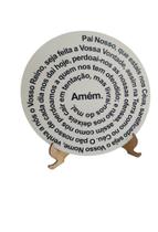 Mandala Oração Pai Nosso Em Mdf 30cm 6mm Com Suporte