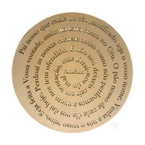 Mandala Oração Pai Nosso MDF - 40cm de Diâmetro