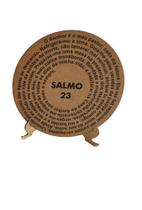 Mandala Oração Salmo 23 Em Mdf 30cm 6mm Com Suporte