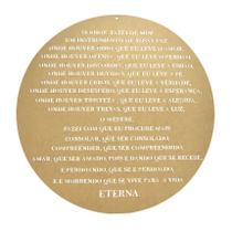 Mandala Oração São Francisco Decoração 60cm Mdf Madeira