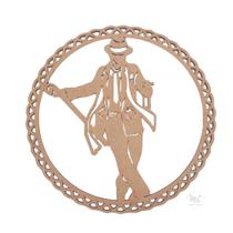 Mandala Orixá Exu MDF 30cm de Diâmetro