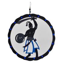 Mandala Orixá Ogum Com Espelho Imagem Umbanda De Parede 20cm