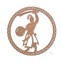 Mandala Orixá Ogum MDF 30cm de Diâmetro