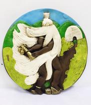 Mandala orixá omulu/obaluaê 35 cm