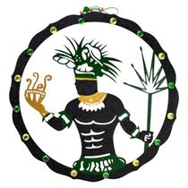 Mandala Orixá Ossaim Imagem Umbanda De Pendurar Parede 20cm